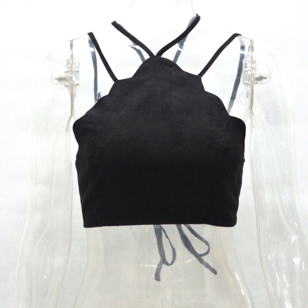 FESTIVAL READY TOP in vegan suede - Picture 7 of 8